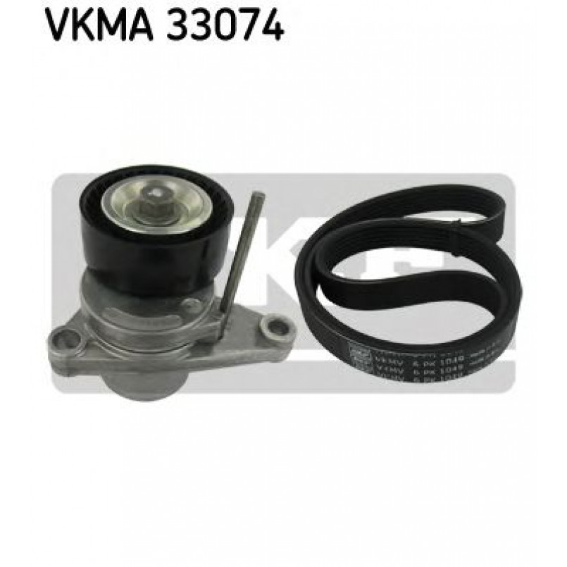 VKMA 33074 SKF Комплект доріжкового ремня (ролик, ремінь)